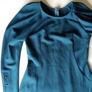Fitted dark teal dress size Small